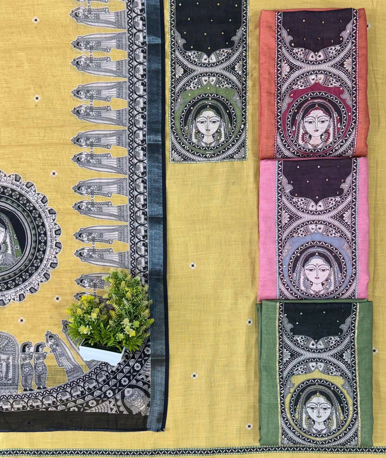 Linen Series By Shurooq Stylish Beautiful Colourful Linen Dresses At Wholesale Price